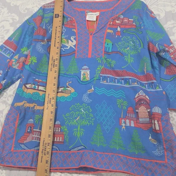 Beautiful Gretchen Scott Cotton Tunic Top In Great Condition! - Picture 11 of 14
